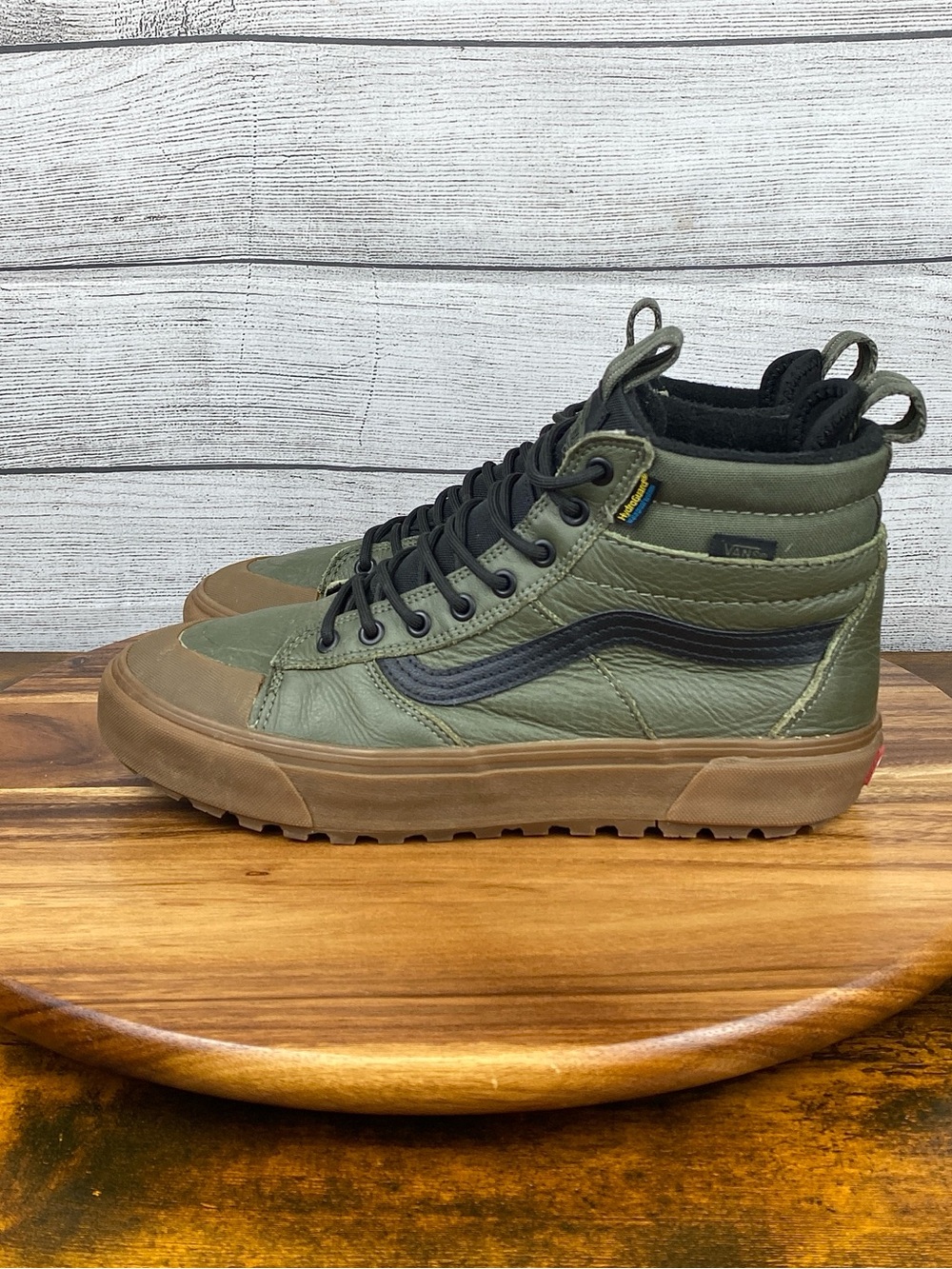 Vans Sk8 Hi Waterproof MTE Grape Leaf Green Gum Sneaker Men’s Shoe Size 10